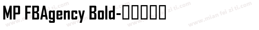MP FBAgency Bold字体转换